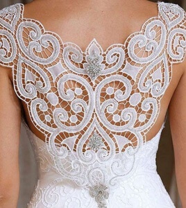 White dress details