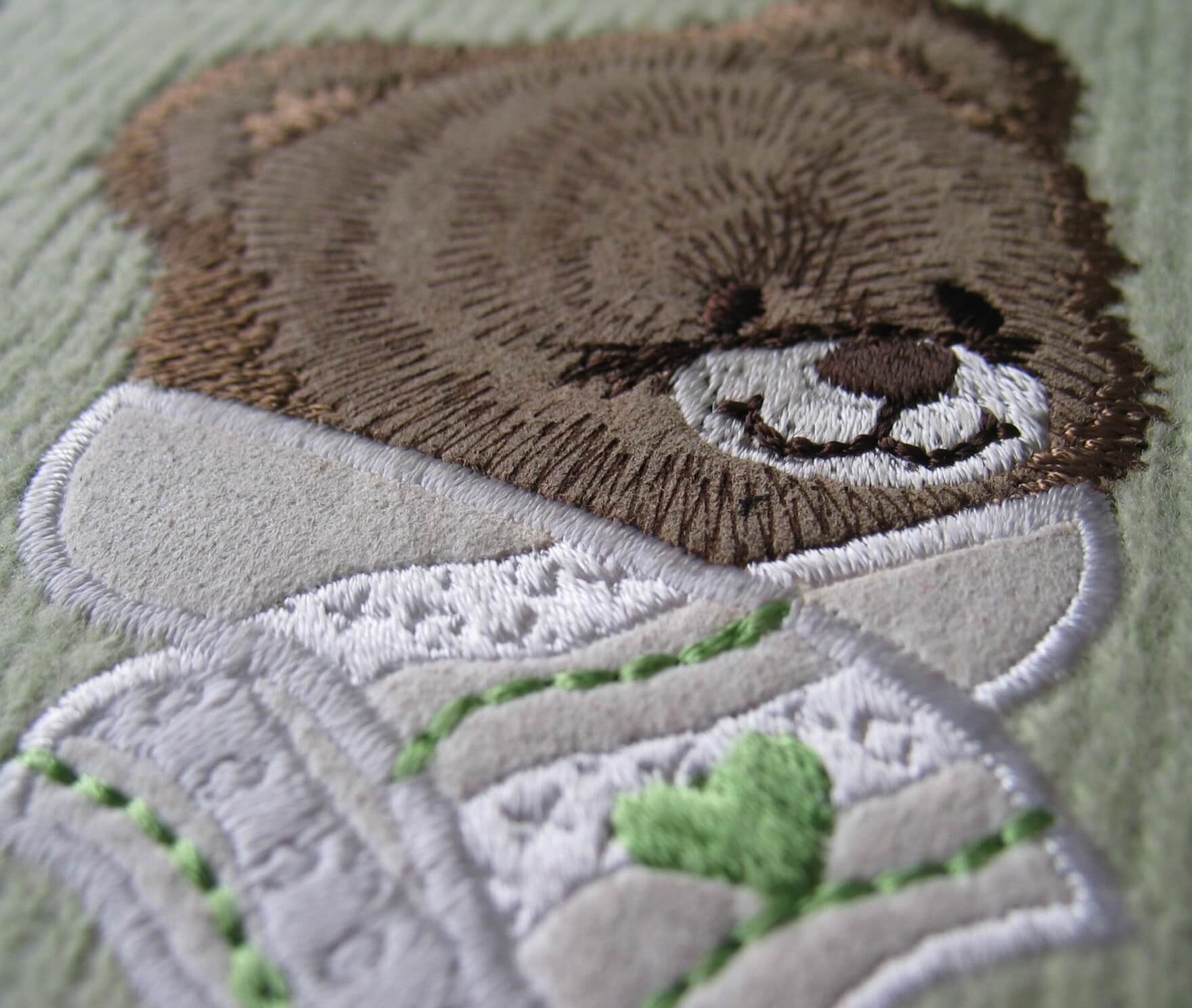 Embroidered bear